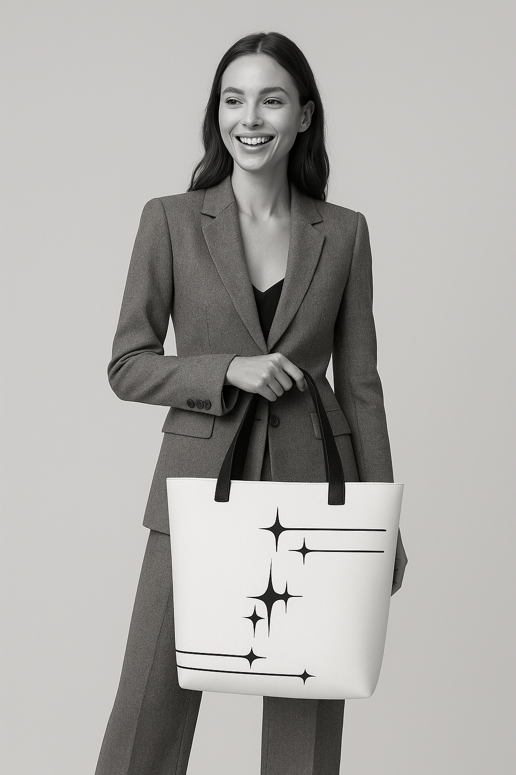 Aurelle Tote – Minimalismo estelar con un aire de lujo